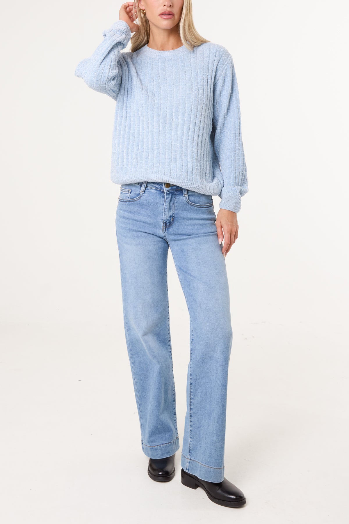 Chenille Round Neck Jumper