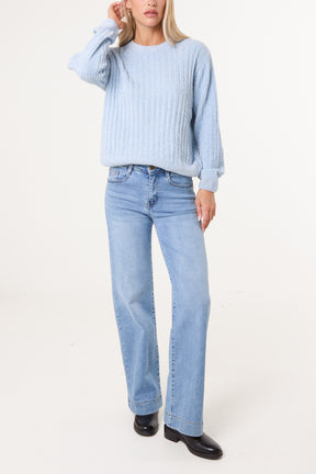 Chenille Round Neck Jumper