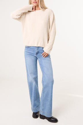 Chenille Round Neck Jumper