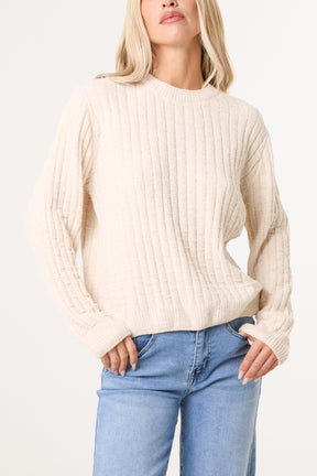 Chenille Round Neck Jumper