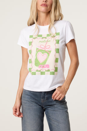 Matcha Club Embellished T-shirt
