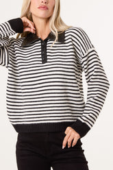 Collared Striped Jumper