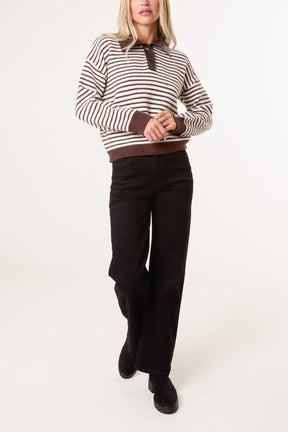 Collared Striped Jumper