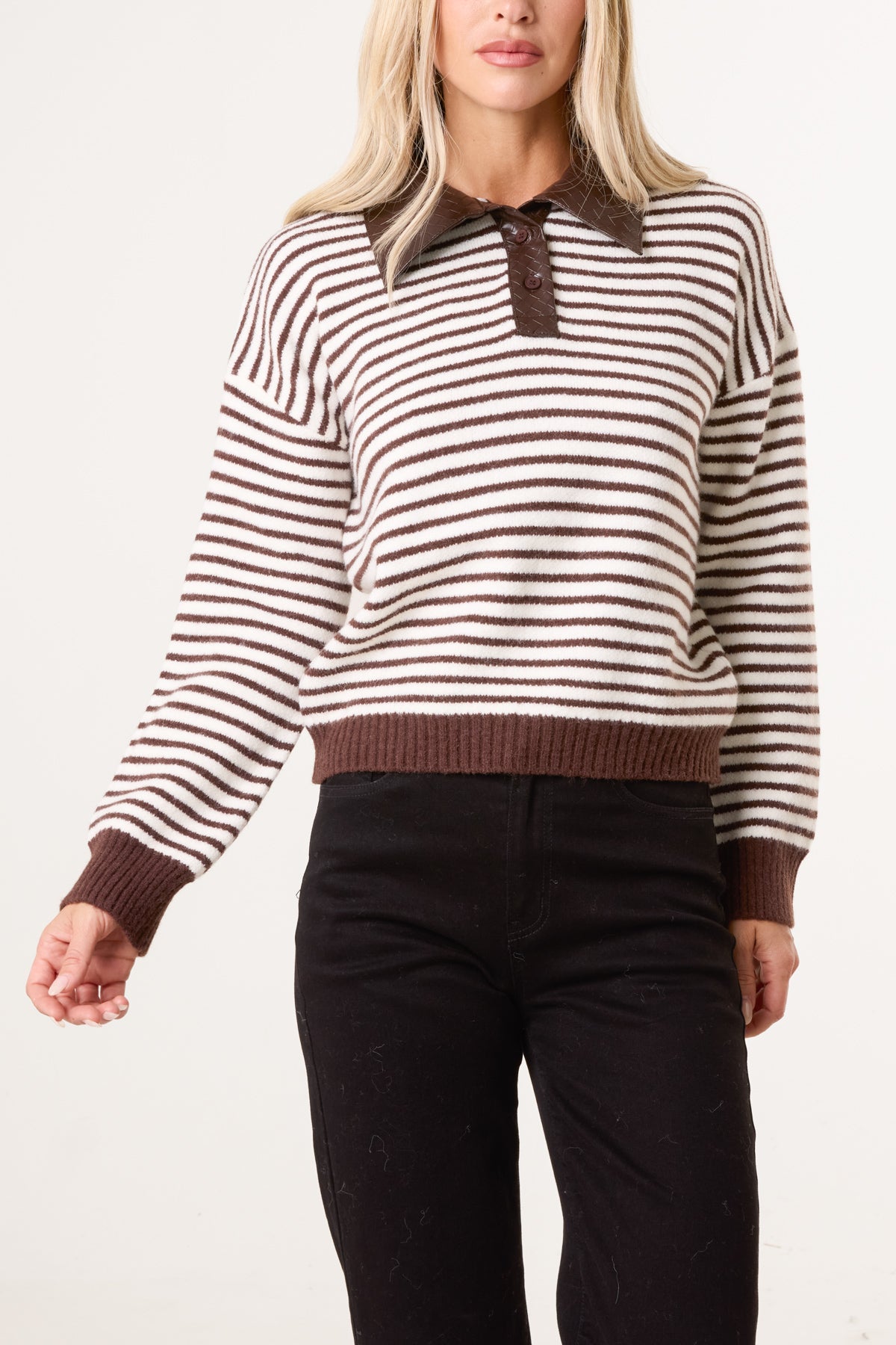 Collared Striped Jumper