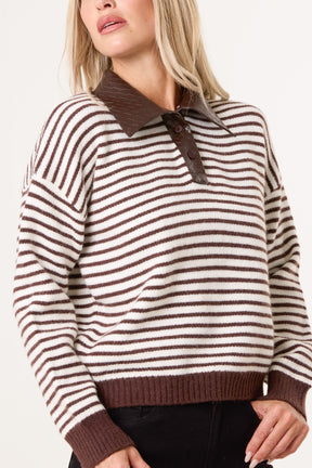 Collared Striped Jumper