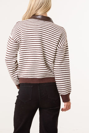 Collared Striped Jumper