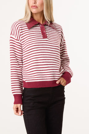 Collared Striped Jumper