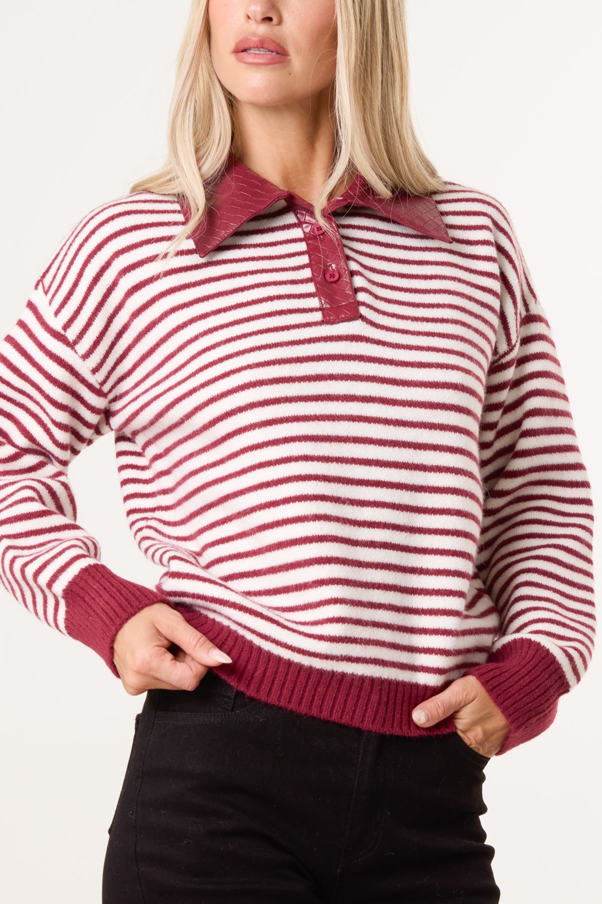 Collared Striped Jumper