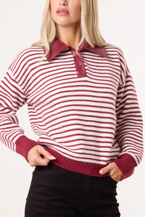Collared Striped Jumper