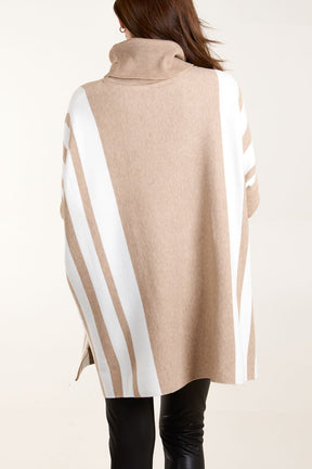 Striped Relaxed Batwing Jumper