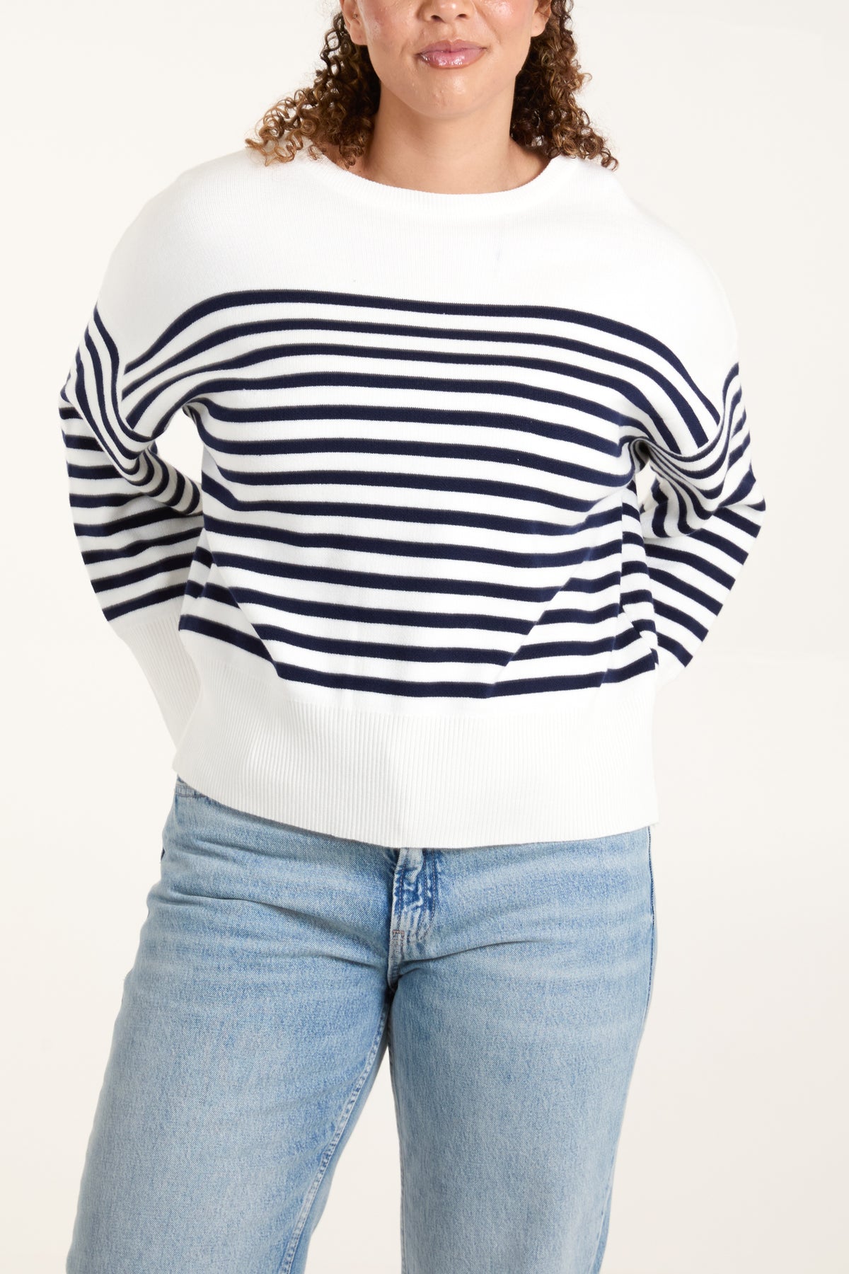 Knit Stripe Round Neck Jumper