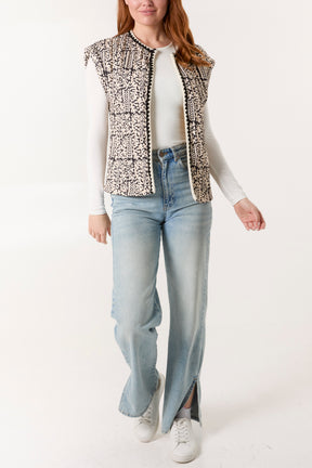 Printed Quilted Jacket