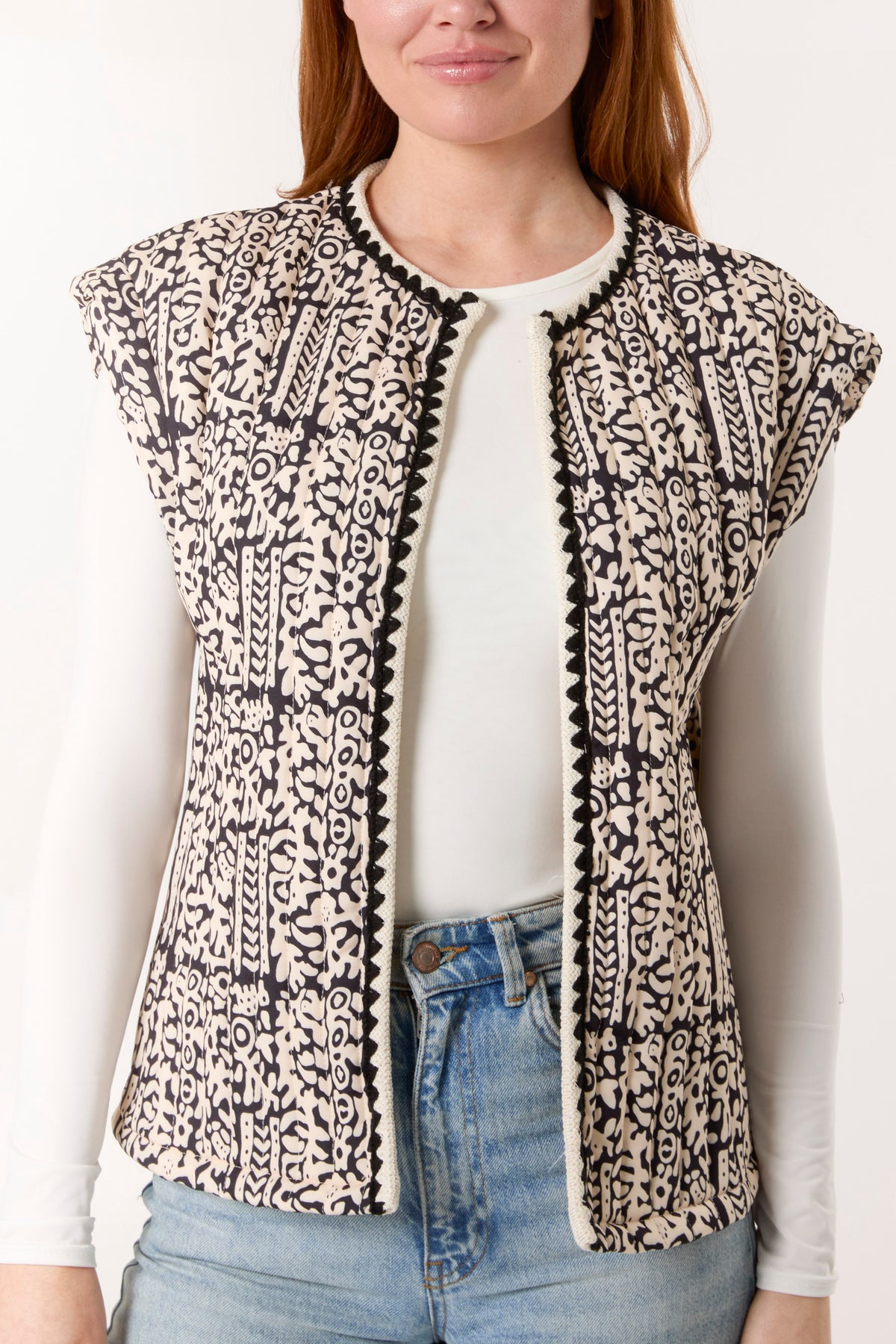 Printed Quilted Jacket