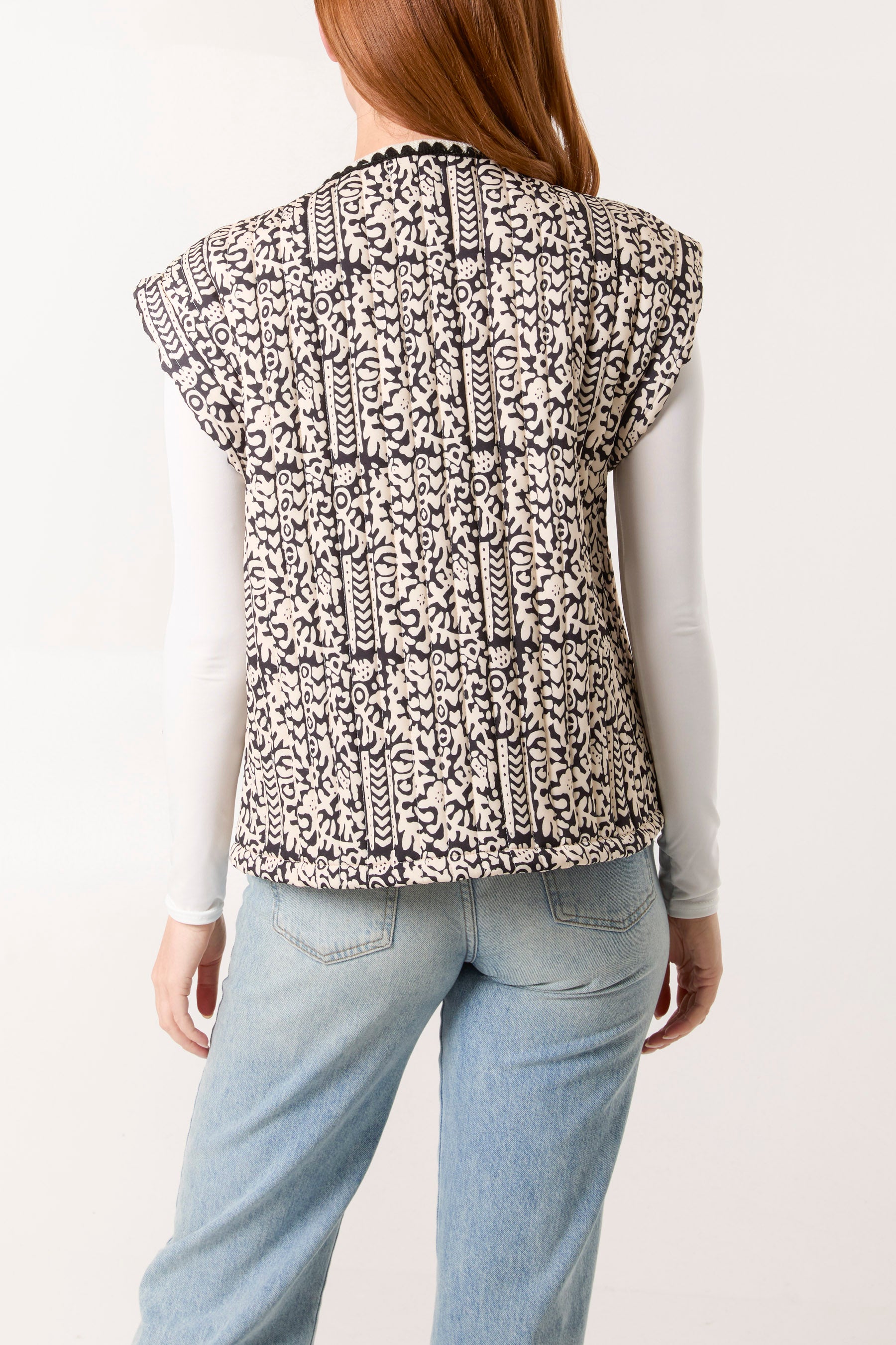 Printed Quilted Jacket