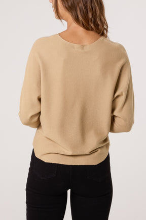 Embellished Diamond Patterned Jumper