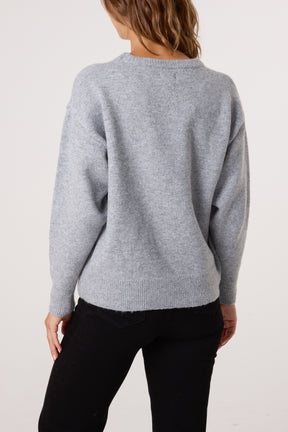 Crew Neck Knit Jumper