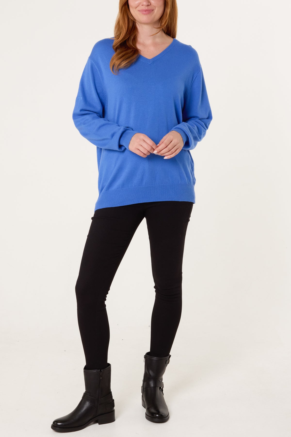 V-Neck Long Sleeve Jumper