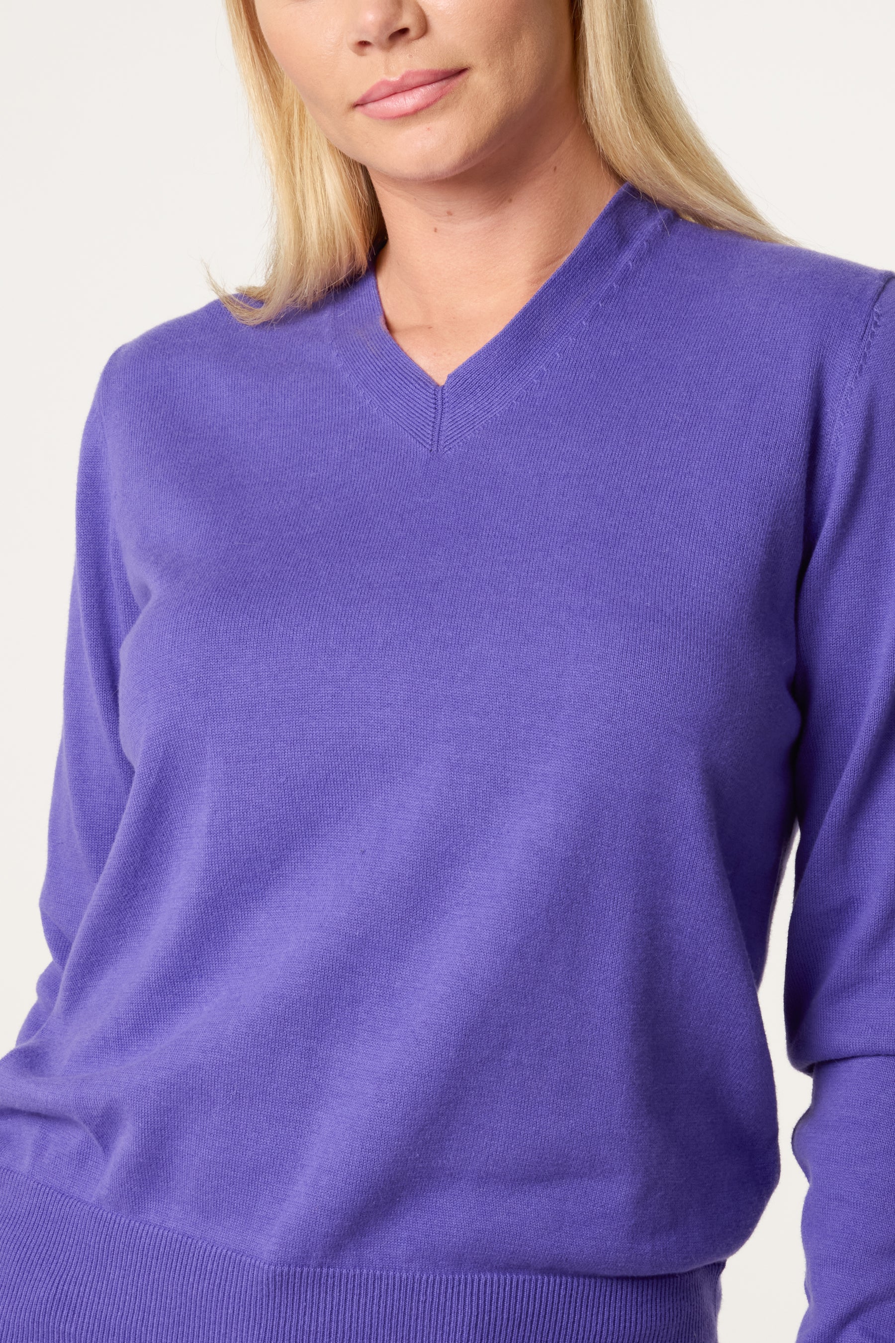 V-Neck Long Sleeve Jumper