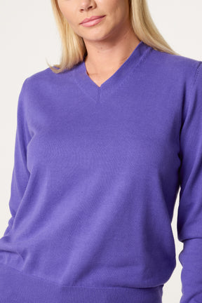 V-Neck Long Sleeve Jumper
