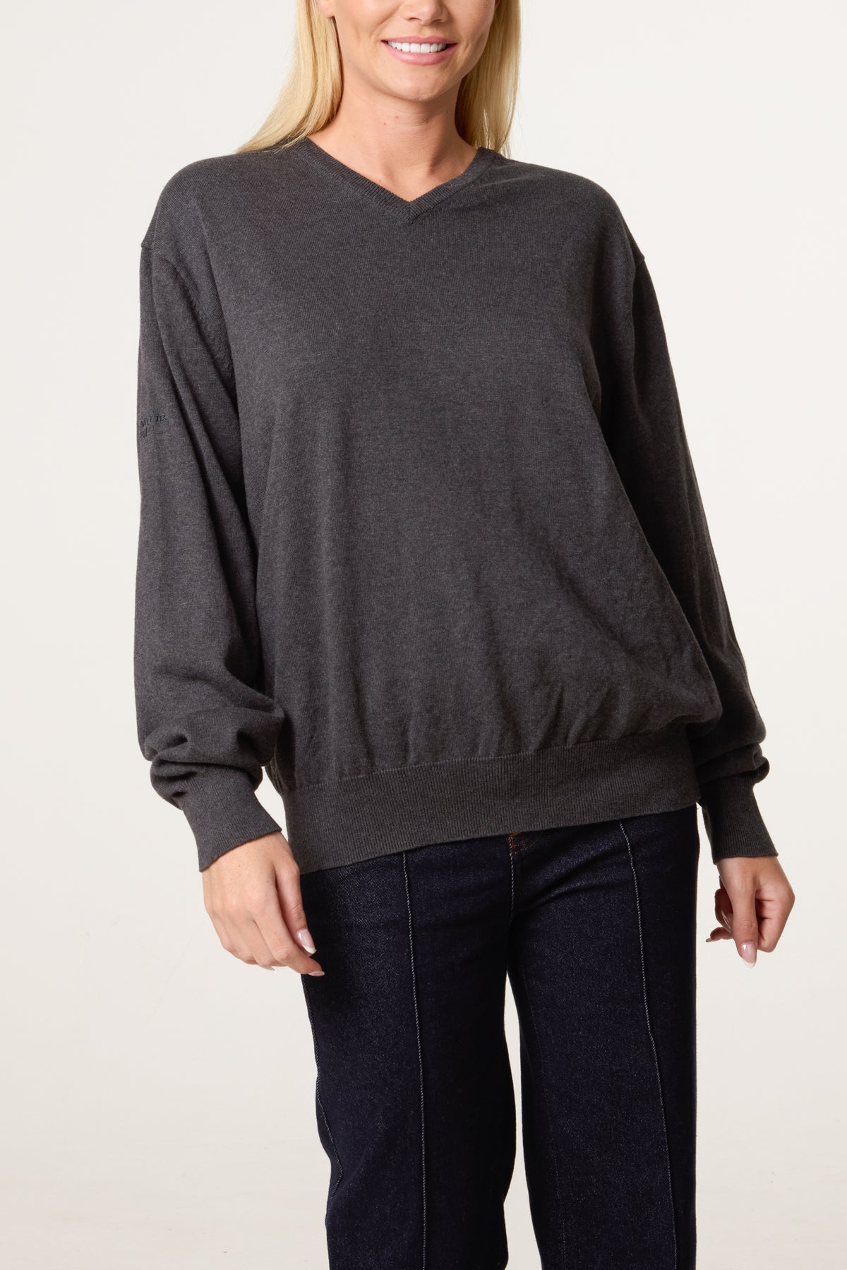 V-Neck Long Sleeve Jumper