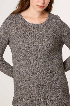 Fine Heathered Knit Jumper