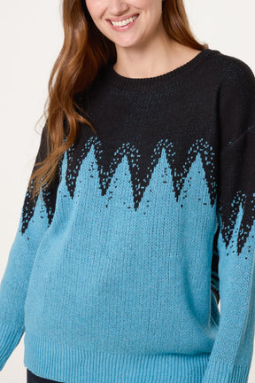 Abstract Shapes Knit Jumper