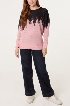 Abstract Shapes Knit Jumper