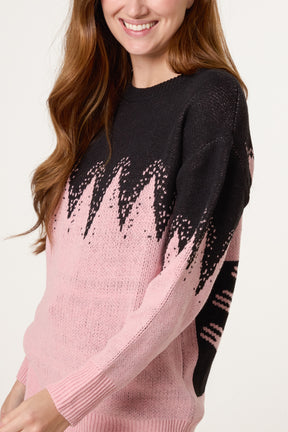 Abstract Shapes Knit Jumper