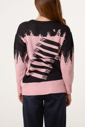 Abstract Shapes Knit Jumper
