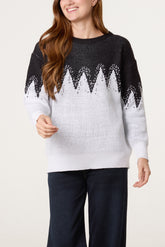 Abstract Shapes Knit Jumper