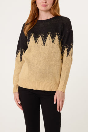 Abstract Shapes Knit Jumper