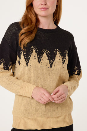Abstract Shapes Knit Jumper