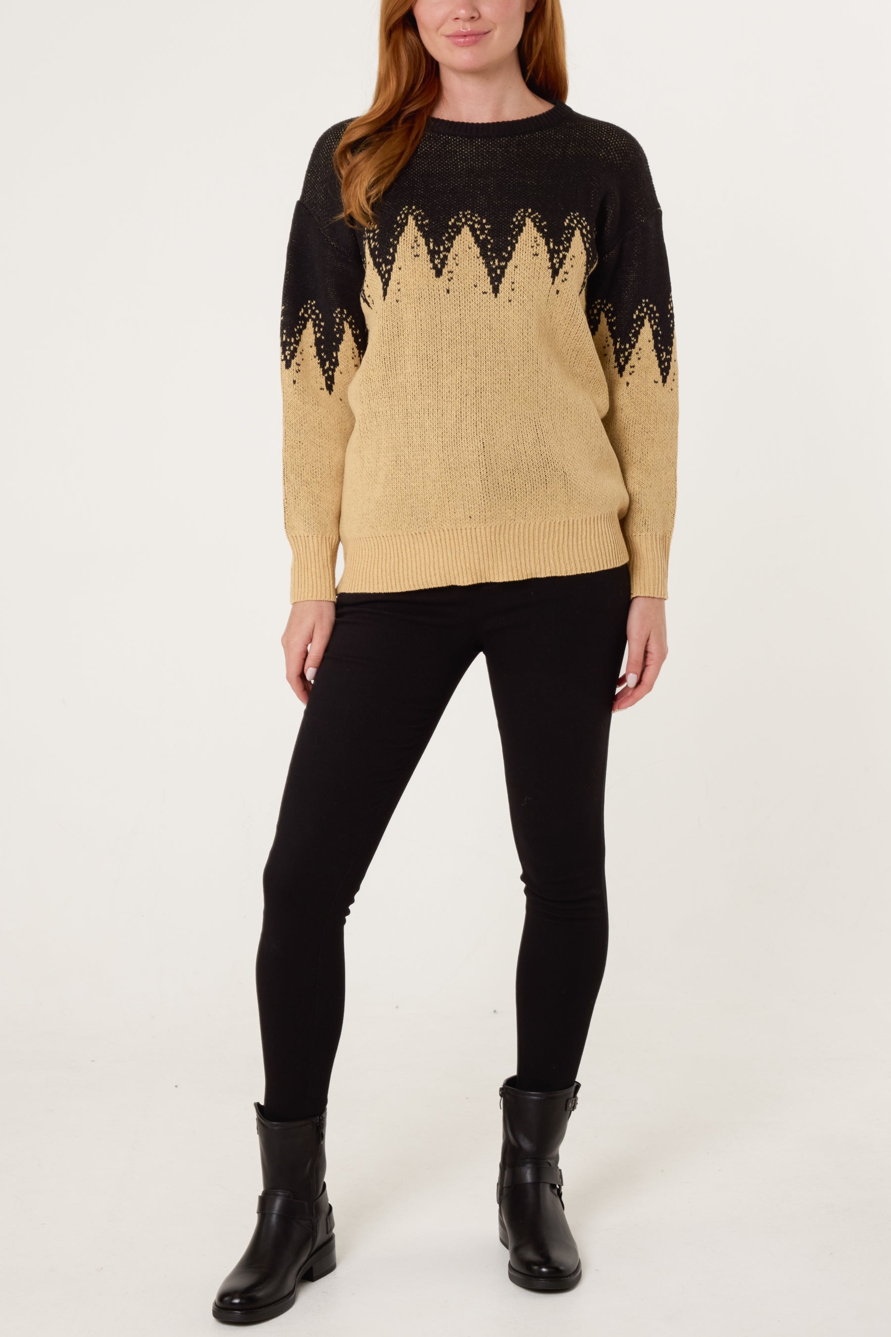 Abstract Shapes Knit Jumper