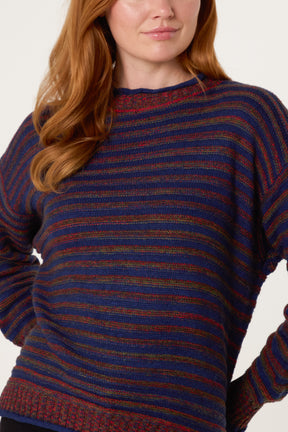 Rainbow Striped Knit Jumper
