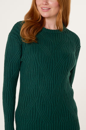Cable Knit Round Neck Jumper