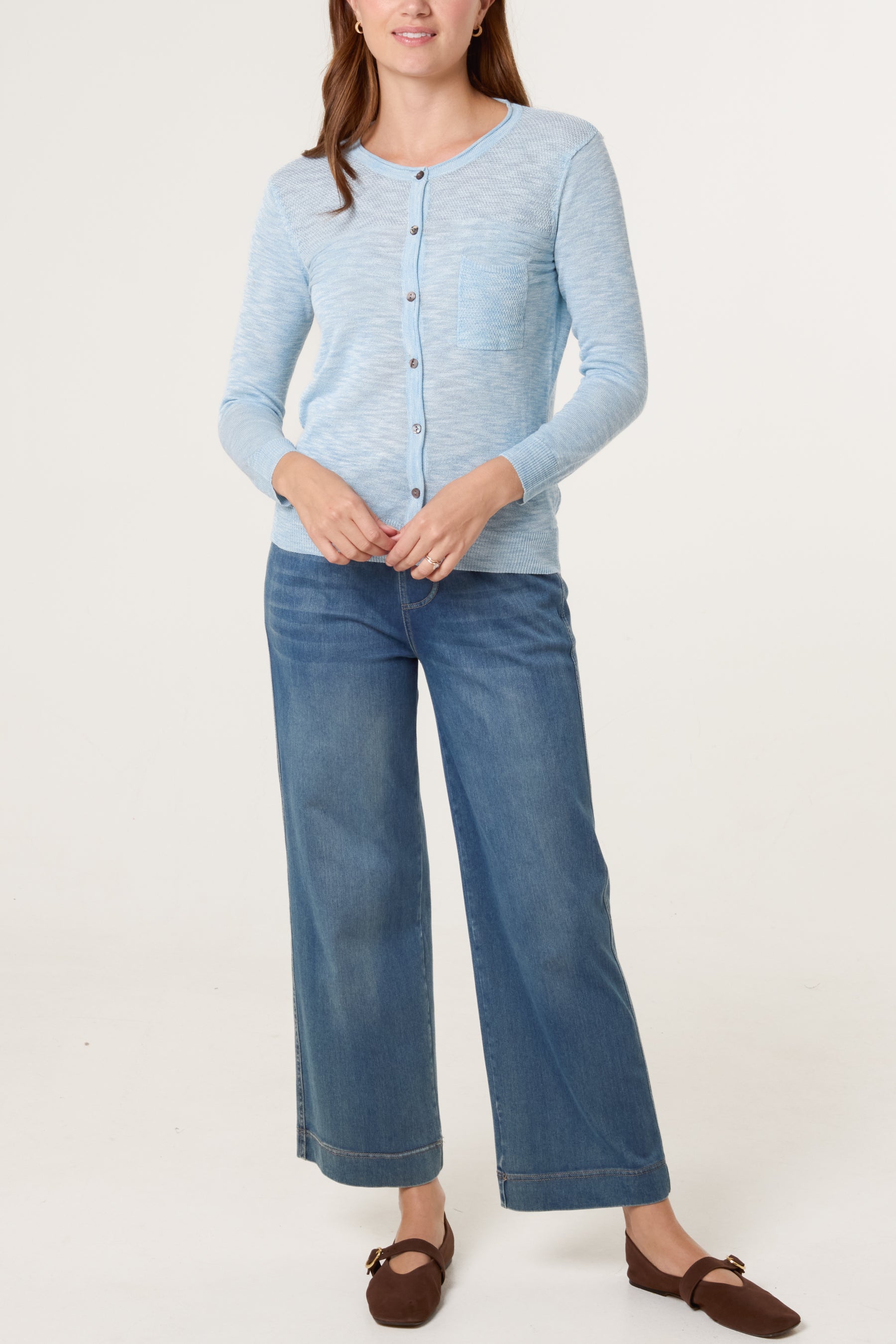 Button Through Pocket Cardigan