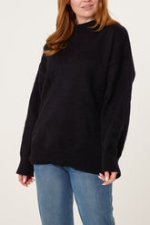 High Neck Knit Jumper