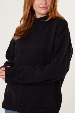 High Neck Knit Jumper