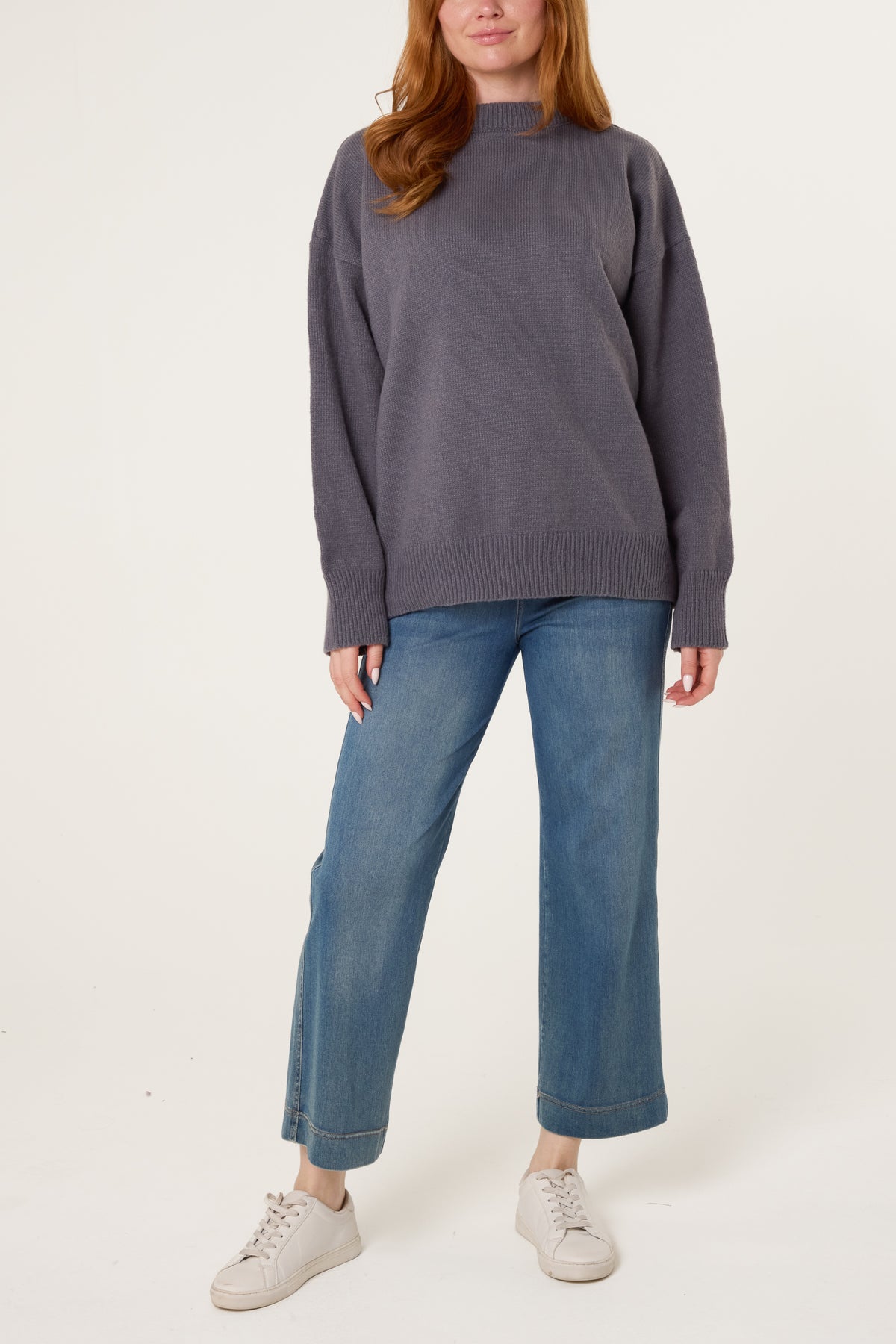 High Neck Knit Jumper