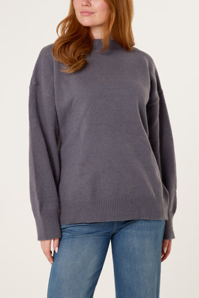 High Neck Knit Jumper