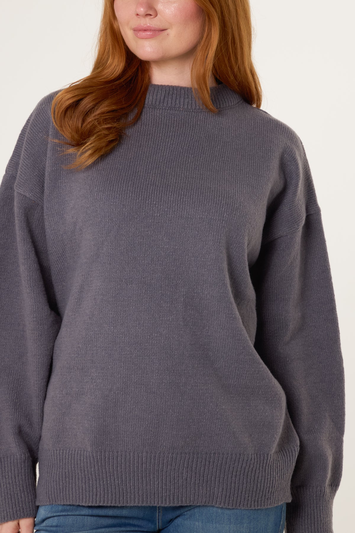 High Neck Knit Jumper