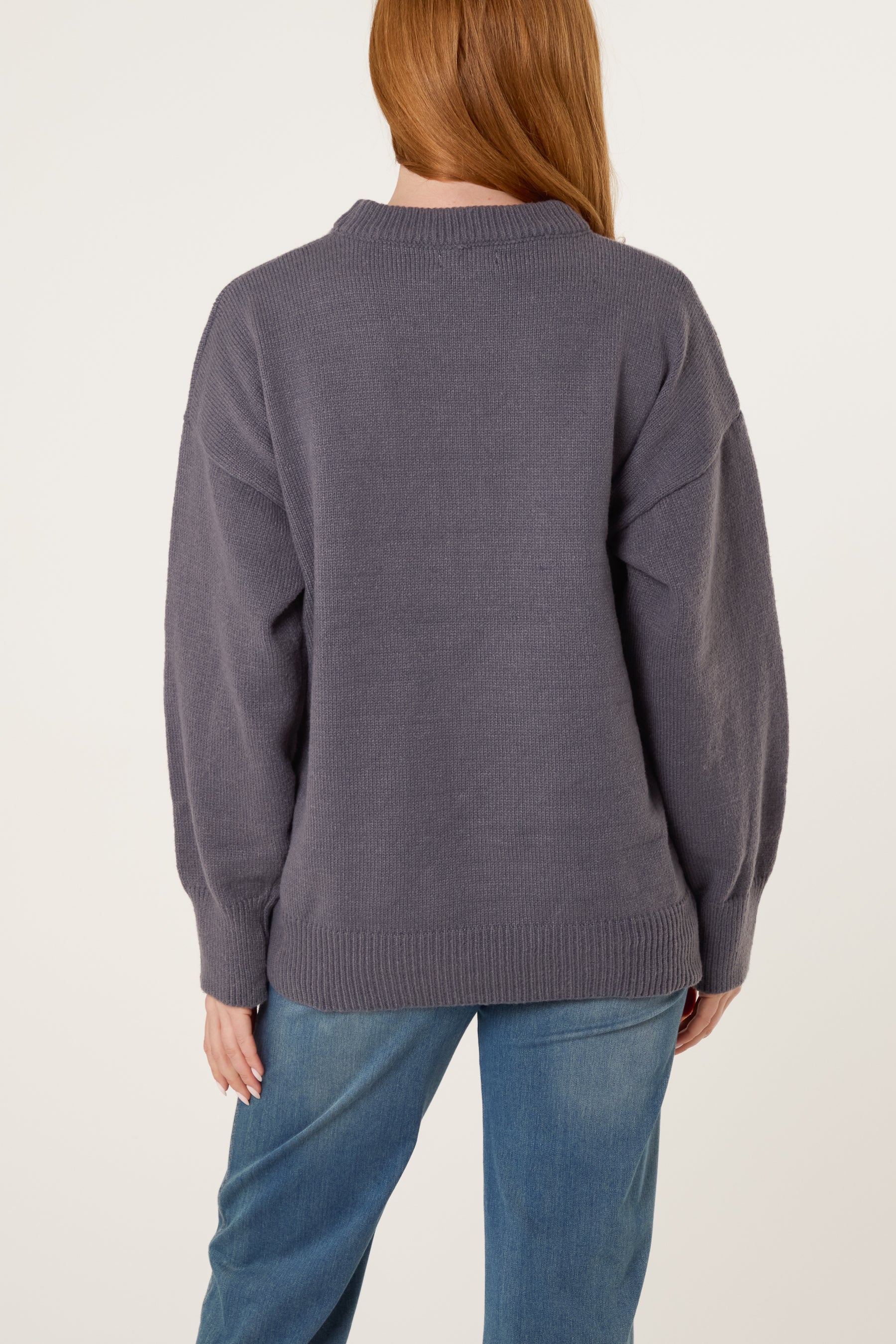 High Neck Knit Jumper
