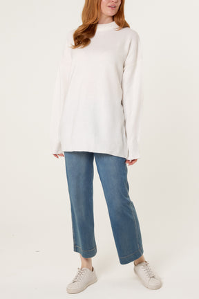 High Neck Knit Jumper