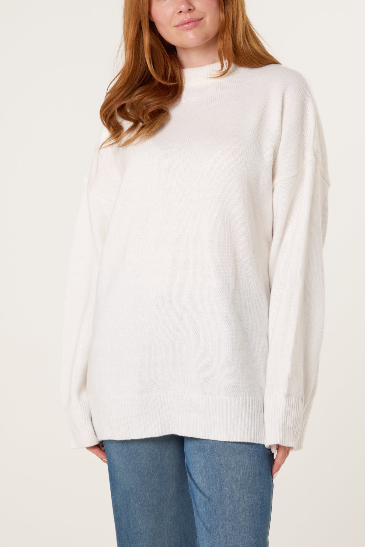High Neck Knit Jumper