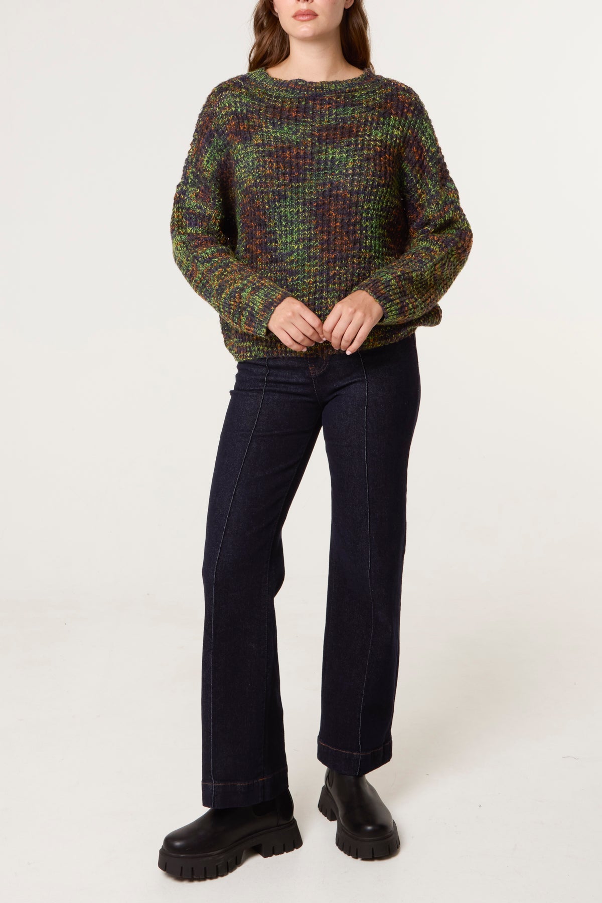 Colour Blend Crew Knit Jumper