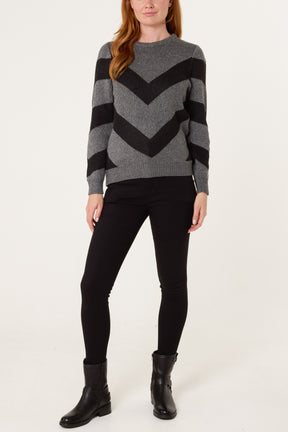 Chevron Stripe Jumper