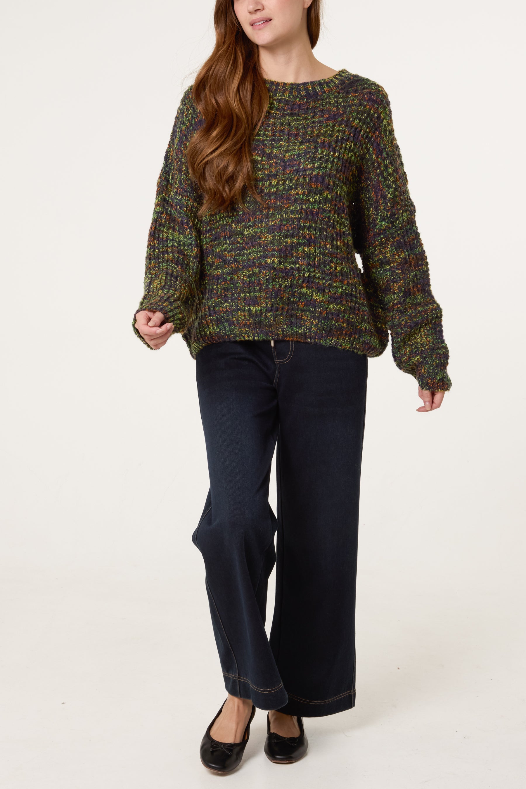 Speckled Rainbow Knit Jumper