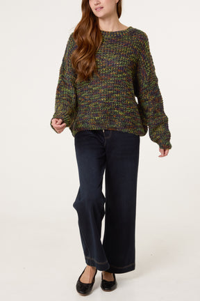 Speckled Rainbow Knit Jumper