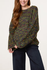 Speckled Rainbow Knit Jumper