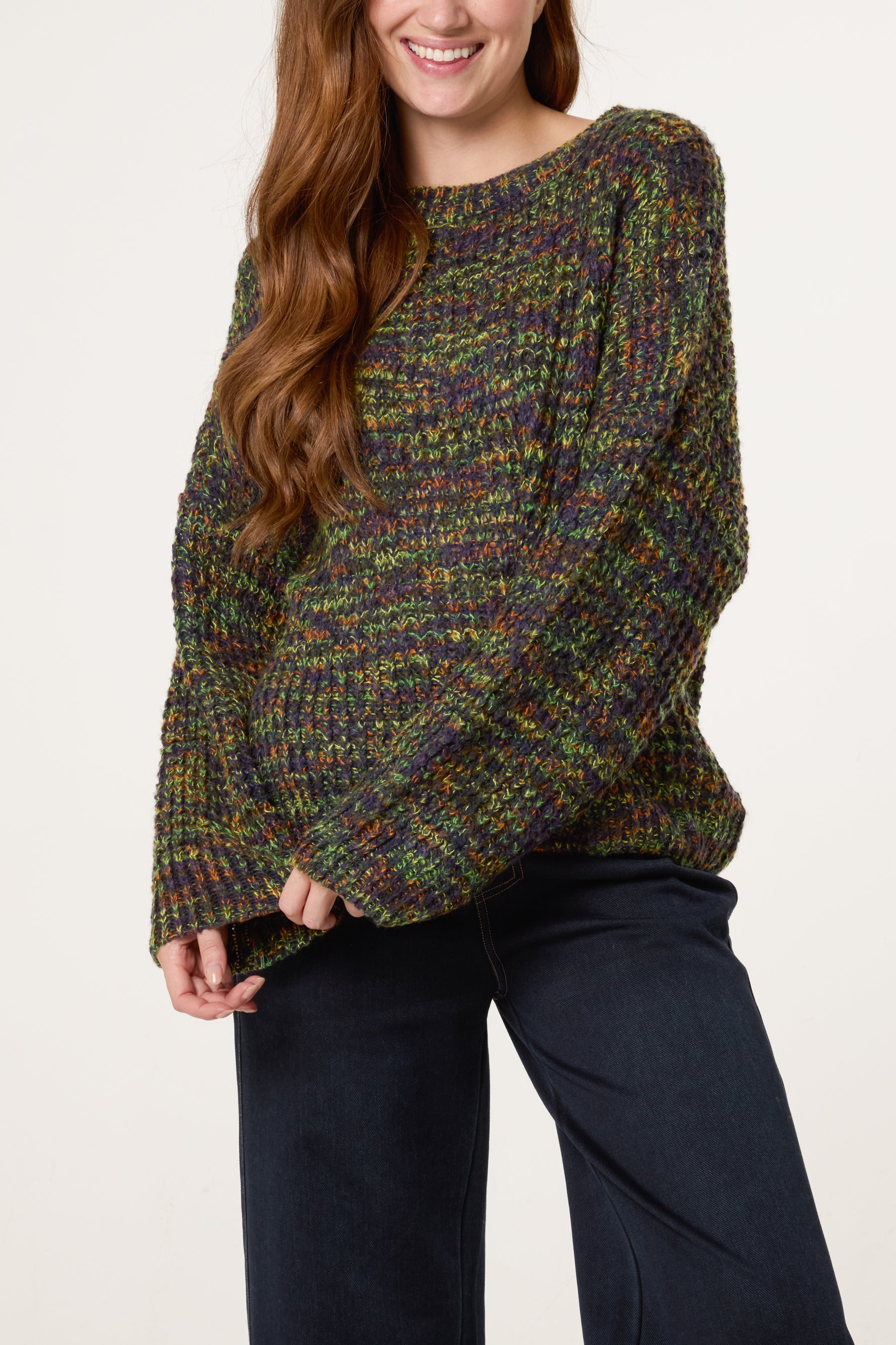 Speckled Rainbow Knit Jumper
